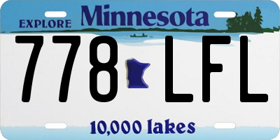 MN license plate 778LFL