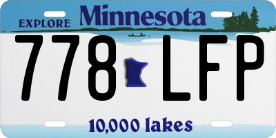MN license plate 778LFP