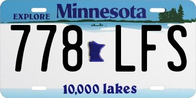 MN license plate 778LFS
