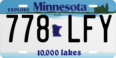 MN license plate 778LFY