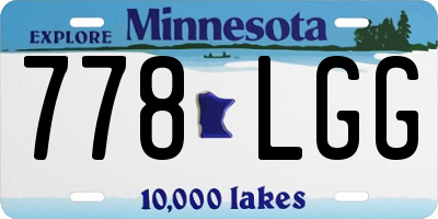 MN license plate 778LGG