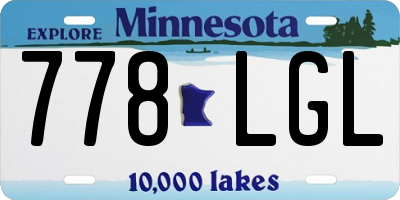 MN license plate 778LGL