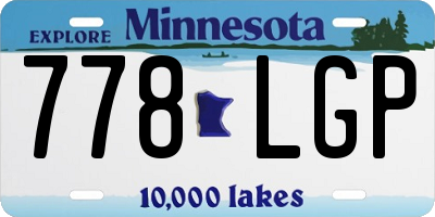 MN license plate 778LGP