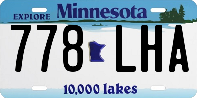 MN license plate 778LHA