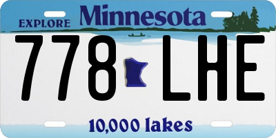 MN license plate 778LHE