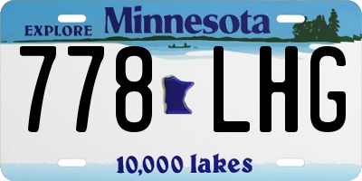 MN license plate 778LHG