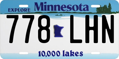 MN license plate 778LHN