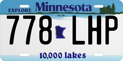 MN license plate 778LHP