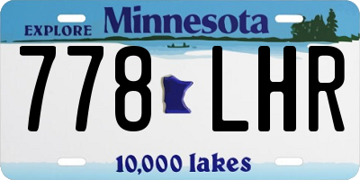 MN license plate 778LHR