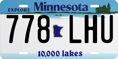 MN license plate 778LHU
