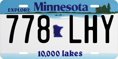 MN license plate 778LHY