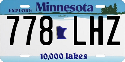 MN license plate 778LHZ
