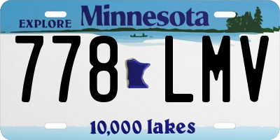 MN license plate 778LMV