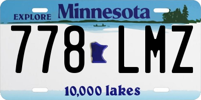MN license plate 778LMZ