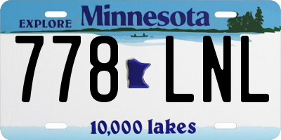 MN license plate 778LNL