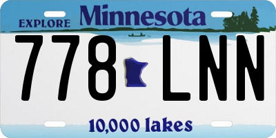 MN license plate 778LNN