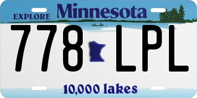 MN license plate 778LPL