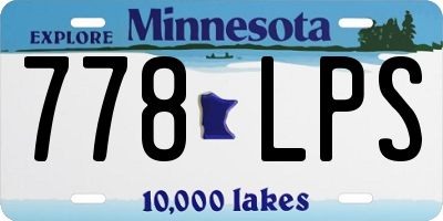 MN license plate 778LPS