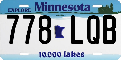 MN license plate 778LQB