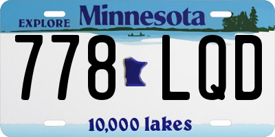 MN license plate 778LQD