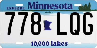 MN license plate 778LQG