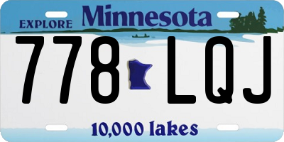 MN license plate 778LQJ