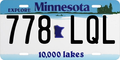 MN license plate 778LQL
