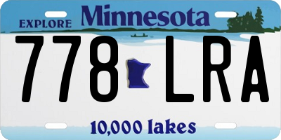 MN license plate 778LRA