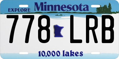 MN license plate 778LRB