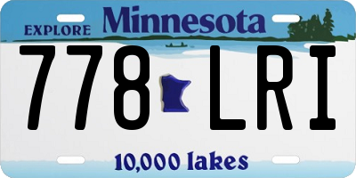 MN license plate 778LRI