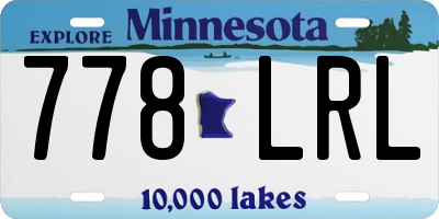 MN license plate 778LRL