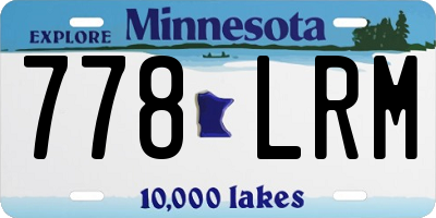MN license plate 778LRM