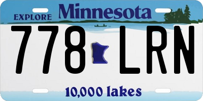 MN license plate 778LRN