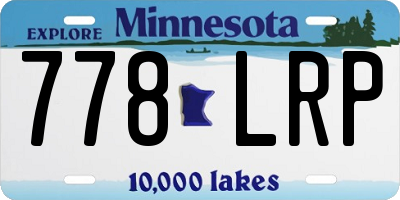 MN license plate 778LRP
