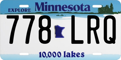 MN license plate 778LRQ