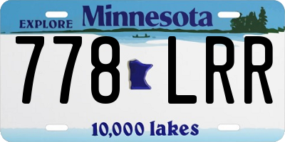 MN license plate 778LRR