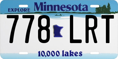 MN license plate 778LRT