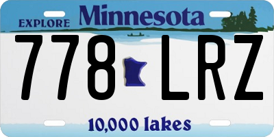 MN license plate 778LRZ