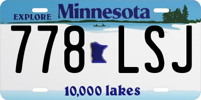 MN license plate 778LSJ