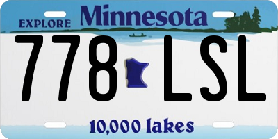MN license plate 778LSL