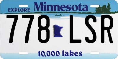 MN license plate 778LSR