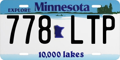 MN license plate 778LTP