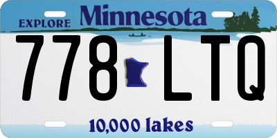 MN license plate 778LTQ