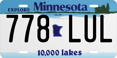 MN license plate 778LUL