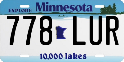 MN license plate 778LUR