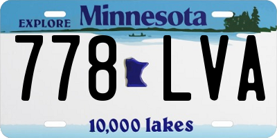 MN license plate 778LVA