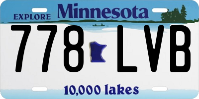 MN license plate 778LVB