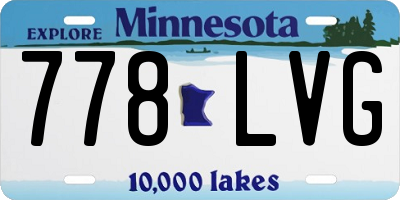 MN license plate 778LVG