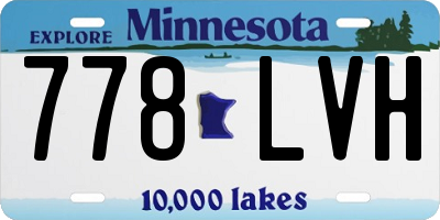 MN license plate 778LVH