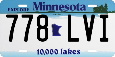 MN license plate 778LVI